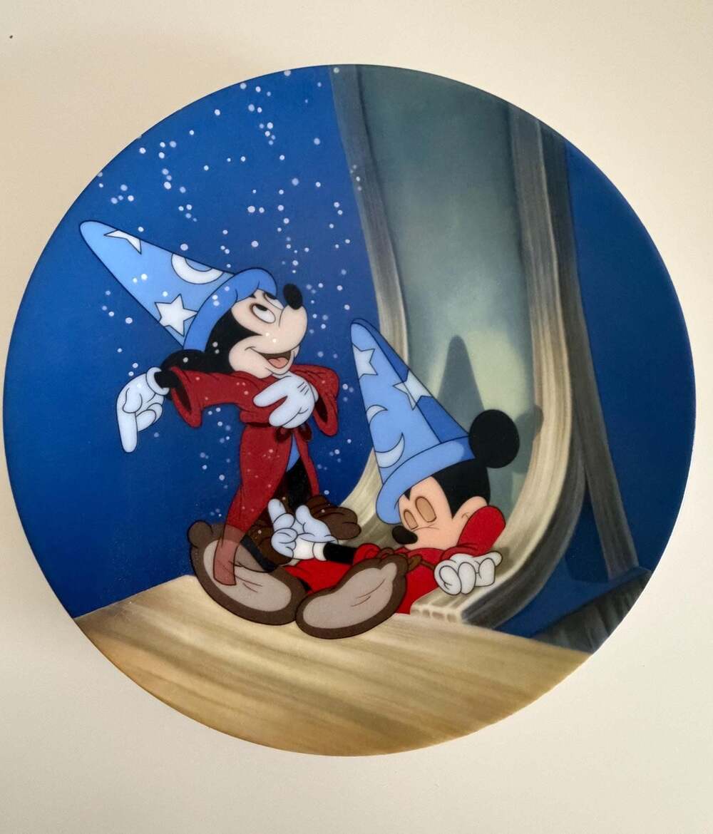 Disney Fantasia Dreams of Power Knowles Plate 5368A Box COA 1991